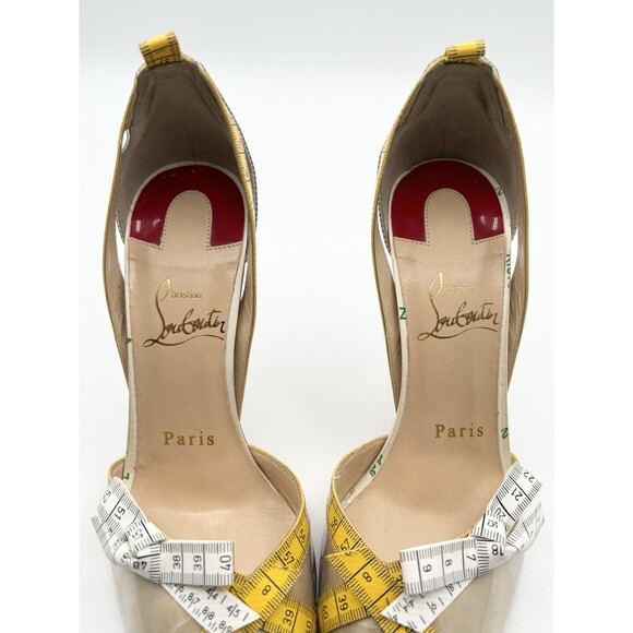 Christian Louboutin Multicolor Tape Trimmed PVC Metri Pumps Size EU 36 6 - Picture 11 of 11